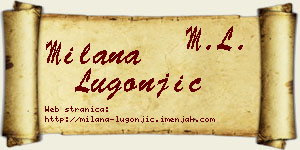 Milana Lugonjić vizit kartica